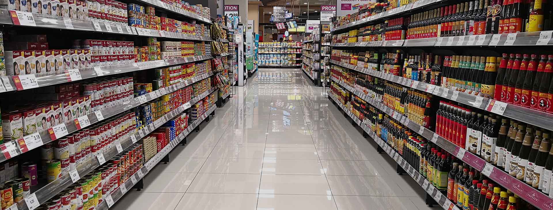 ديكور سوبر ماركت جميع أدواته من رفوف و ثلاجات وغيرها TAMRAF
